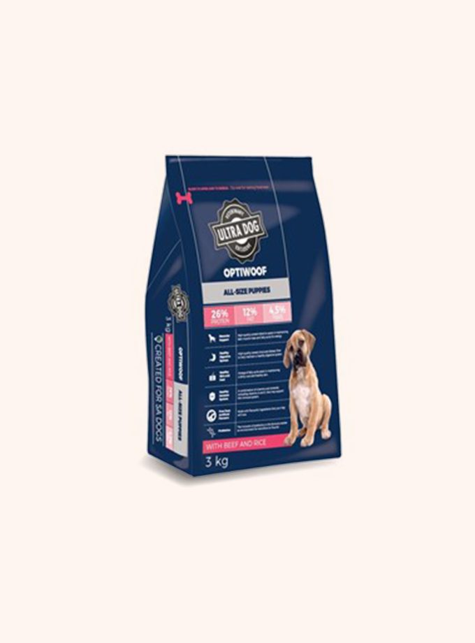 Optiwoof Puppy (with Beef and Rice)