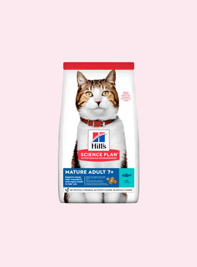 Hill's Mature 7+ Adult Dry Cat Food 2kg - Tuna