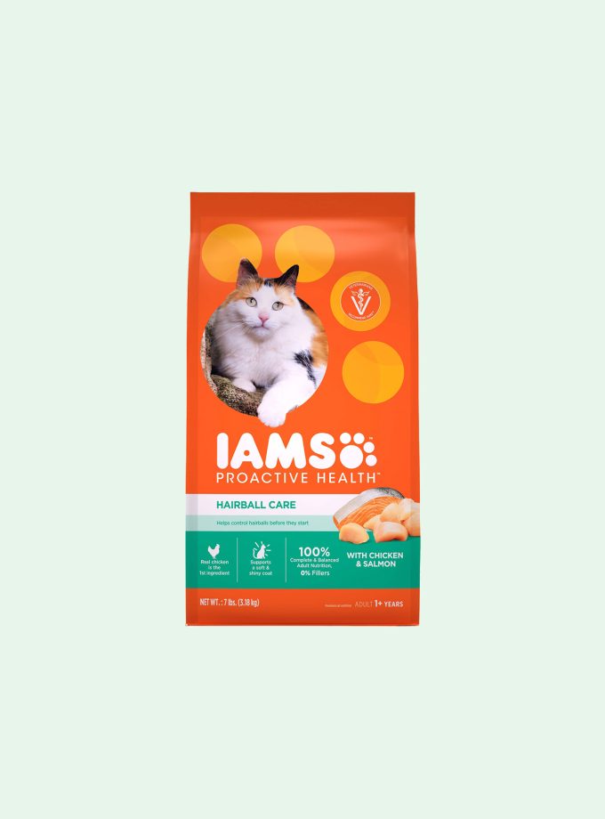 Iams Adult Hairball Control Chicken Dry Cat Food