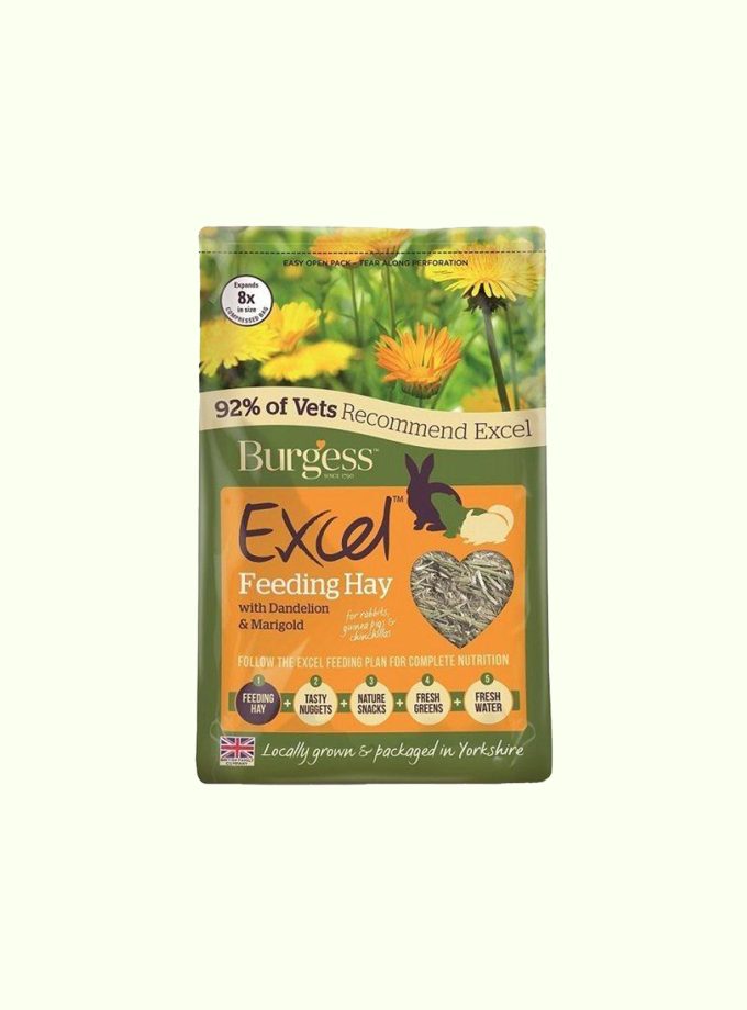 Burgess Excel Feeding Hay with Dandelion & Marigold
