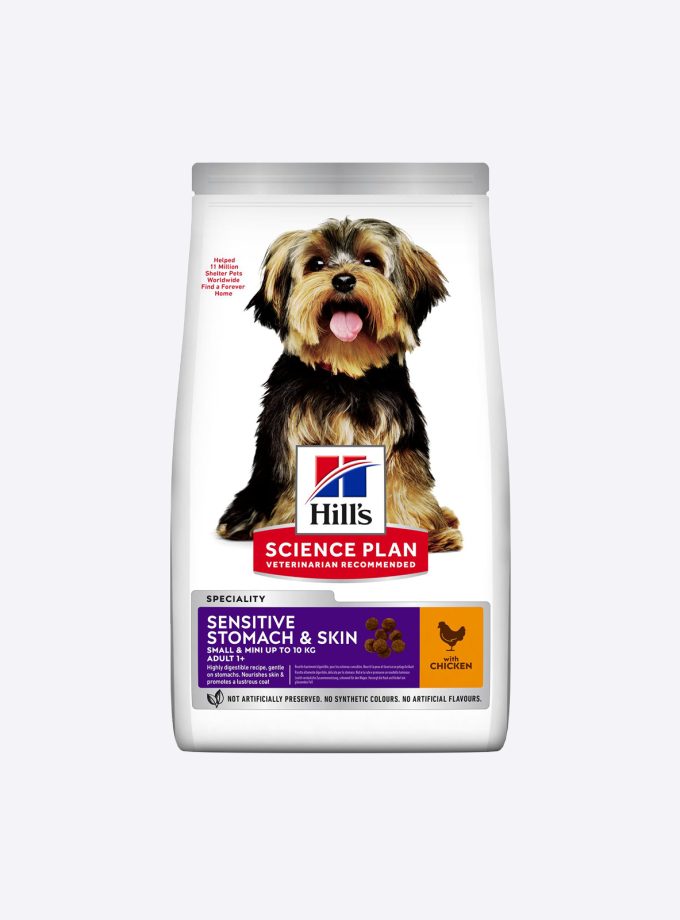 Hill's Adult Sensitive Skin and Stomach Mini Chicken Dog Food