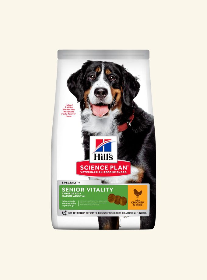 Hill's Senior Vitality Large Breed Chicken Dog Food