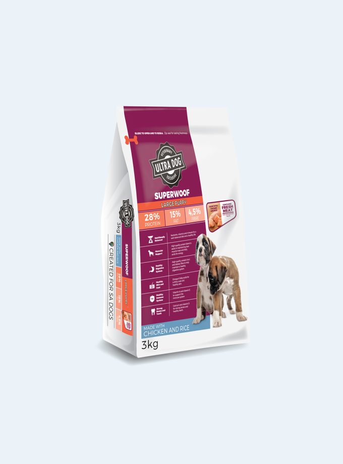 Ultra Dog Superwoof Puppy Large Breed (Chicken)