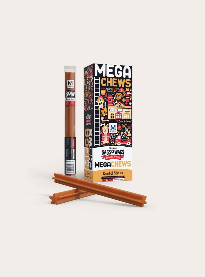 Montego Bags O Wags Mega Chews, Dental Stick