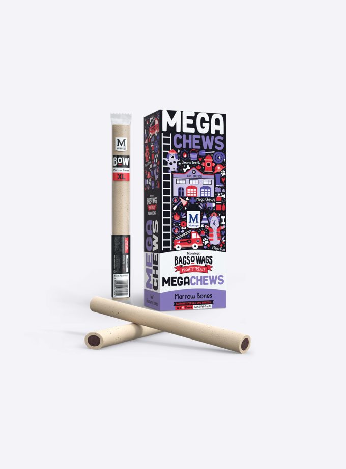 Montego Bags O Wags Mega Chews, Marrow Bone