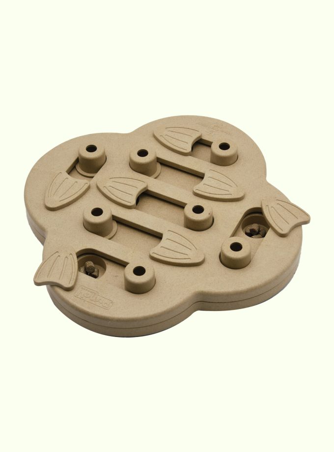 Dog Hide 'n Slide Interactive Treat Puzzle Dog Toy, Tan