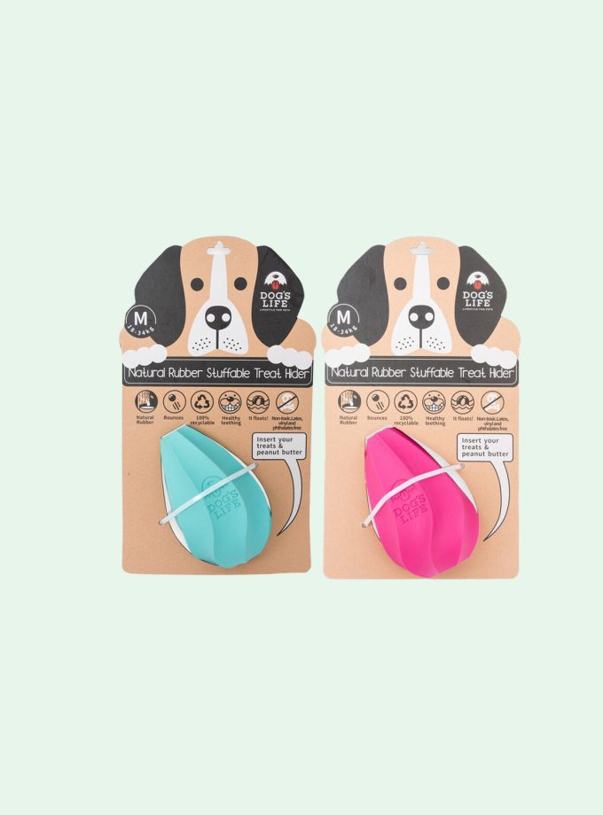Dog's Life Natural Rubber Stuffable Treat Hider