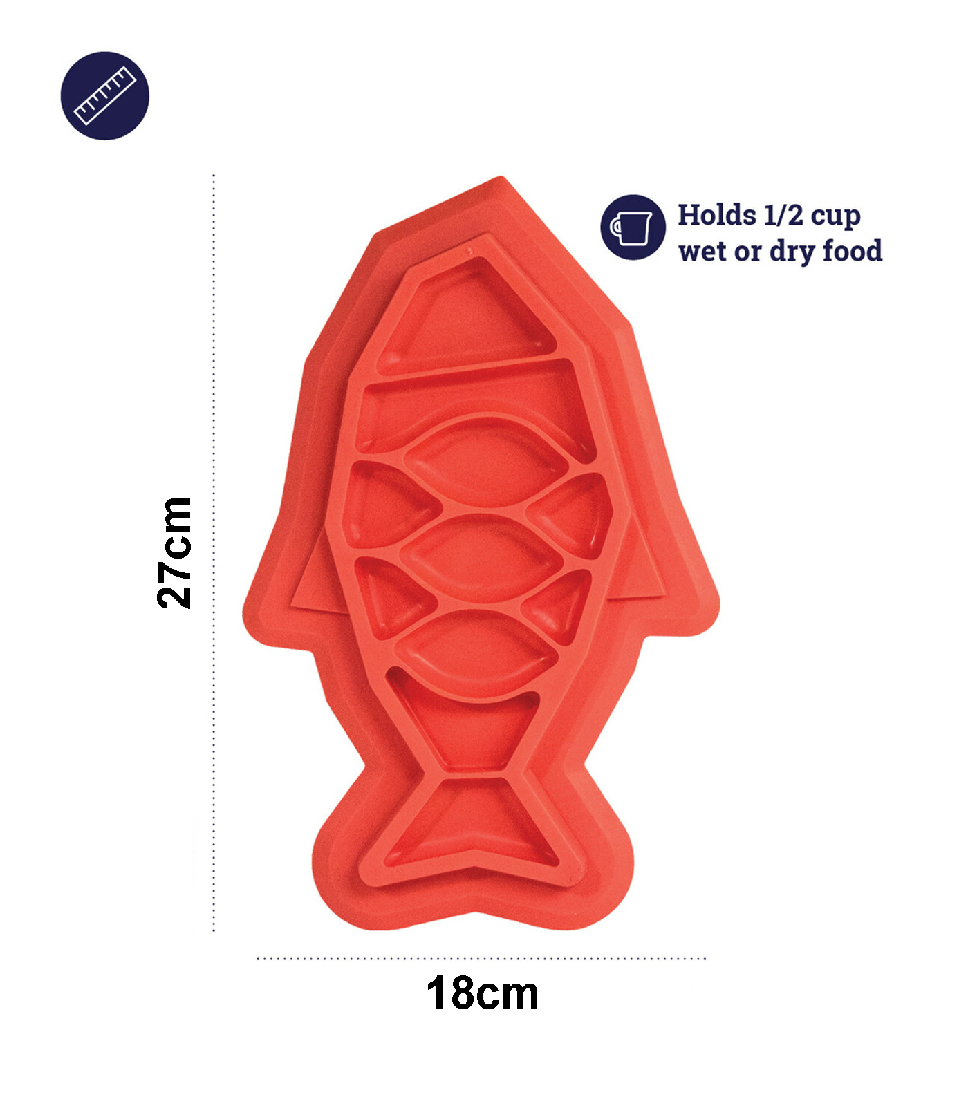 Fishie Fun Feed Mat, Cat Slow Feeder, Pink - Image 3