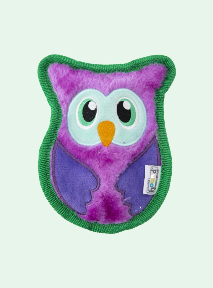 Invincibles Mini Owl Plush Dog Toy