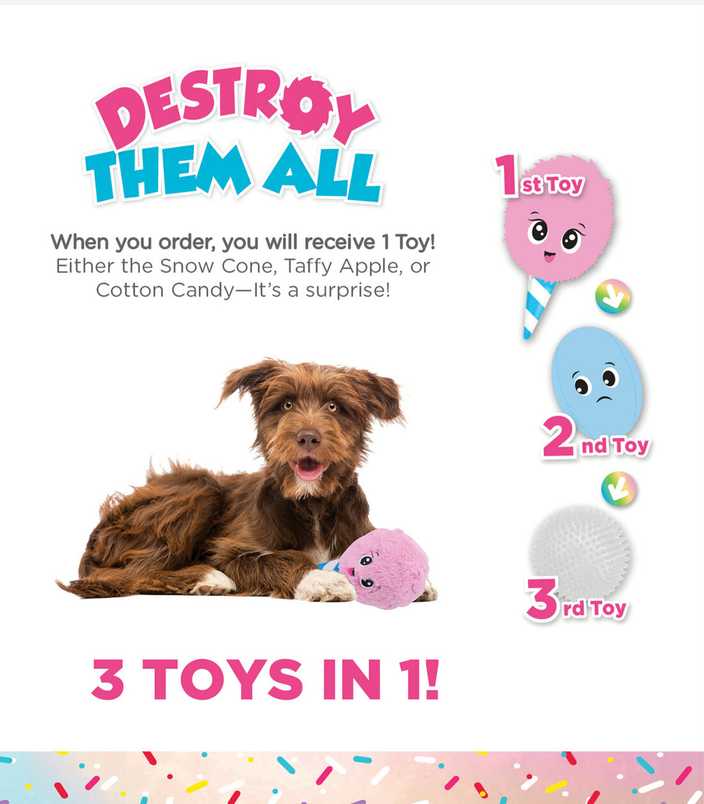 Surprise Destroy Them All Sweet Shop Dog Toy - Image 2