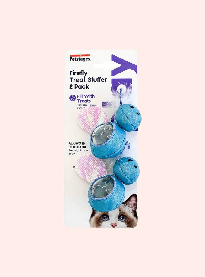 Petstages Firefly Treat Stuffer Glow-In-The-Dark Cat Toy
