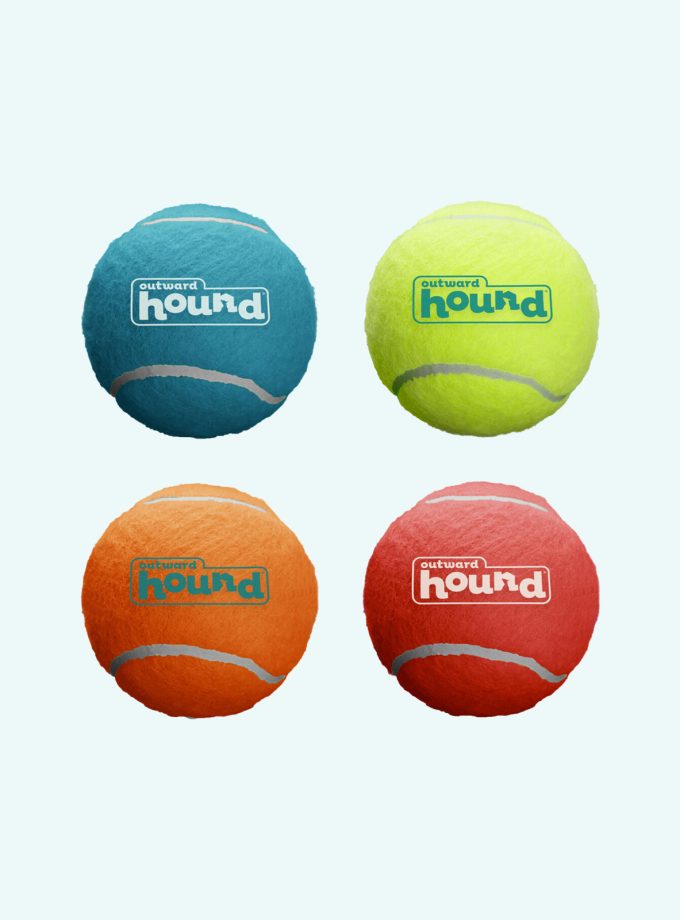 Squeaker Ballz Dog Toy - 4 Pack, Small