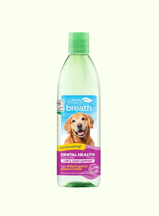 TropiClean Fresh Breath Dental Health Solution Plus Hip and Joint