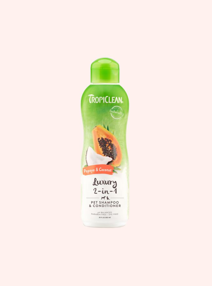 TropiClean Papaya & Coconut Pet Shampoo & Conditioner