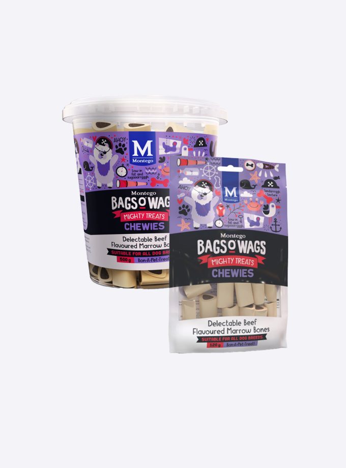 Montego Bags O Wags Chewies Marrow Bone Treats For Dogs