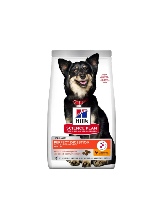 HILL'S SCIENCE PLAN Adult Perfect Digestion Small & Mini Dry Food Chicken & Brown Rice Flavour