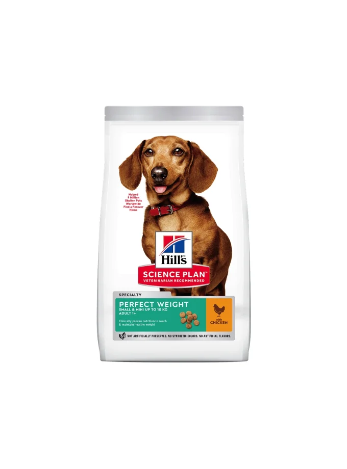 HILL'S SCIENCE PLAN Adult Perfect Weight Small & Mini Dry Dog Food Chicken Flavour