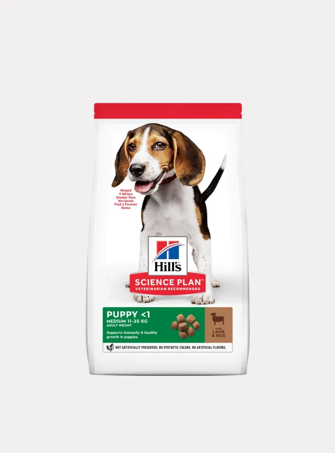 HILL'S SCIENCE PLAN Puppy Medium Dry Dog Food Lamb & Rice Flavour - 12kg