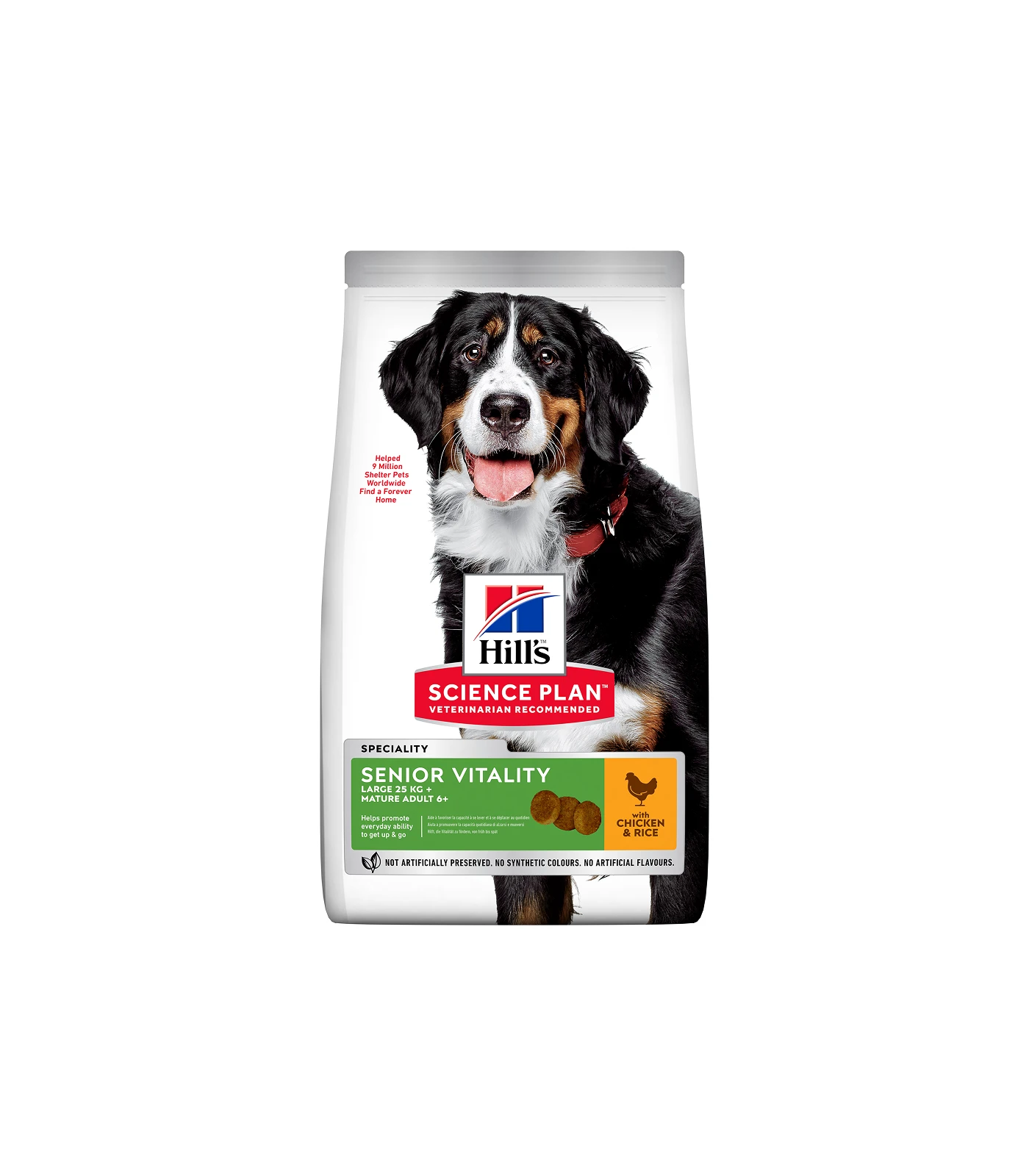 HILL'S SCIENCE PLAN Adult 7+ Senior Vitality Large Breed Dry Dog Food Chicken Flavour - 14kg